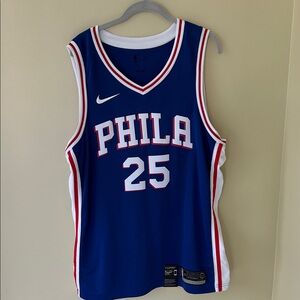 Nike PHILA Blue Basketball Jersey